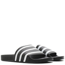 ADIDAS ORIGINALS ADILETTE SLIDES / BLACK . Style code 280647